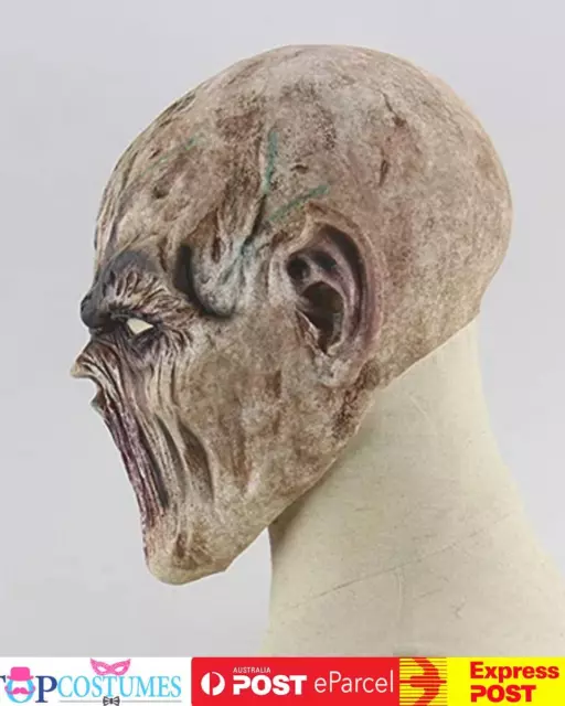 Horrible Ghastful Creepy Scary Realistic Monster Mask Evil Cosplay Costume