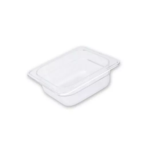 Bain Marie Tray / Clear Polycarbonate Food Pan Gastronorm 1/6 Size 150mm Deep