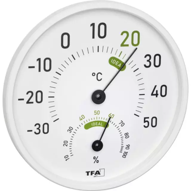 TFA Dostmann Thermo-hygromètre blanc