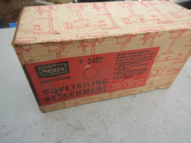 Vintage Craftsman Dovetail Fixture For Drill Press With Box