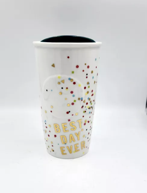 Starbucks 2015 BEST DAY EVER Ceramic travel mug, 10 oz.