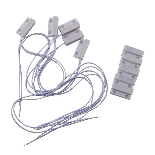 5 pz -38 Sistema di allarme interruttore magnetico sensore finestra porta cablata, Wh G4D9