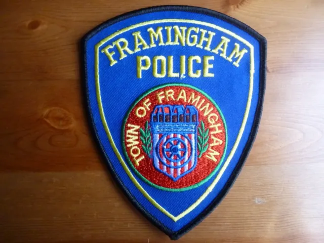 FRAMINGHAM TOWN MASSACHUSETTS POLICE PATCH UNIT USA obsolete Original