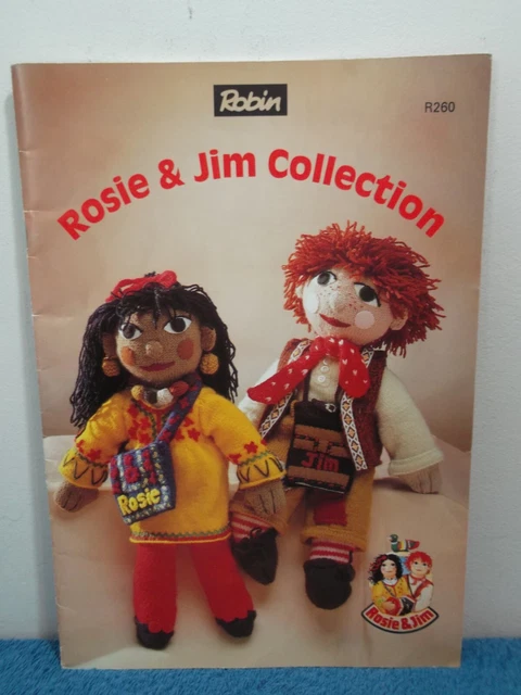 ROSIE & JIM Collection - Robin Character Knitting Patterns - Rare 16 Pg ...
