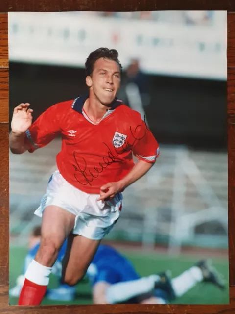 DAVID PLATT - Signed 16x12 Photograph - FOOTBALL - ENGLAND