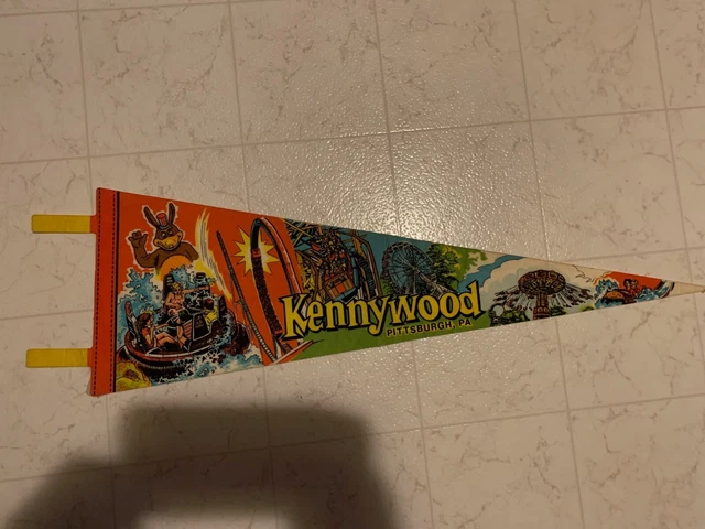 Vintage Pittsburgh Pa. KENNYWOOD Amusement Park Pennant Vintage Pittsburgh Pa. KENNYWOOD Amusement Park Pennant