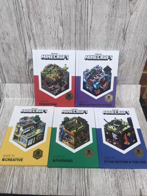 Minecraft Game Mojang Official product game Guides “Guide To” Books 5 X Good!