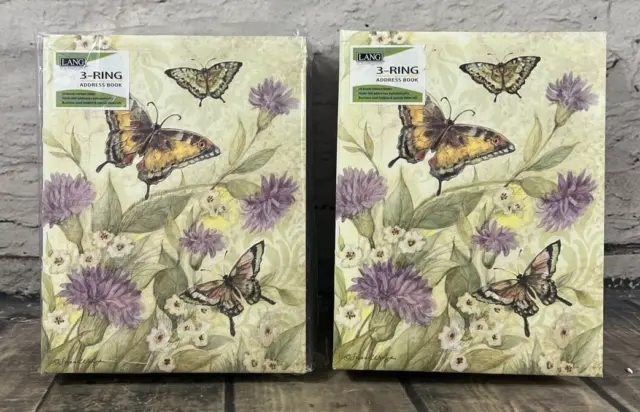 Lot Of 2 - 3 Ring Address Book (1 NiB/ 1 Out Of Pack) - Morning Has Broken
