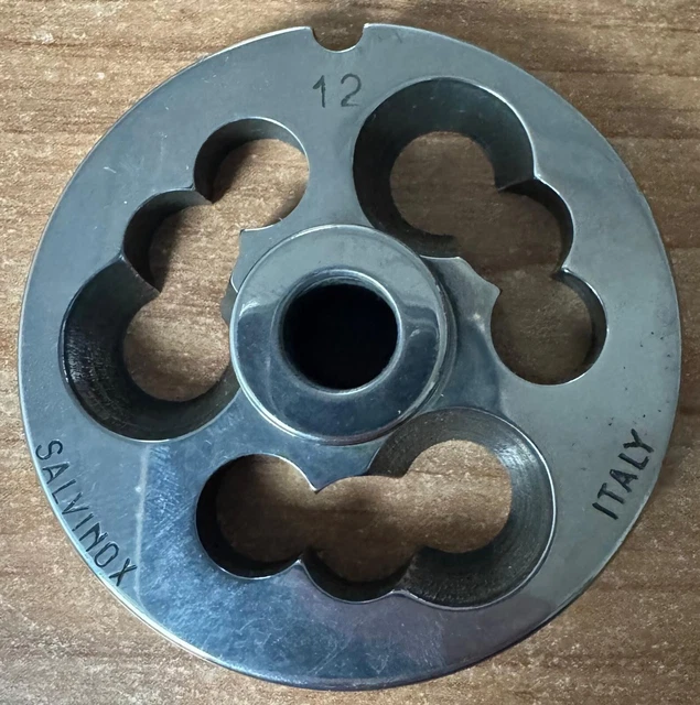 Piastra Per Tritacarne Salvador MOD 32 - Foro 6.0mm, Made In Italy