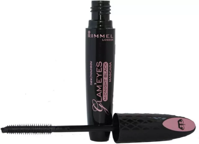 3 x Rimmel London Glam'Eyes Mascara - Midnight Black 8ml