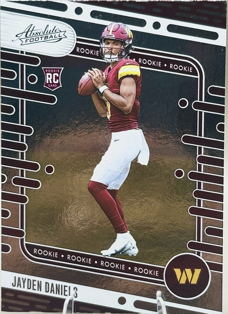 2024 ABSOLUTE JAYDEN Daniels Rookie Card Washington Commanders Base $10 ...