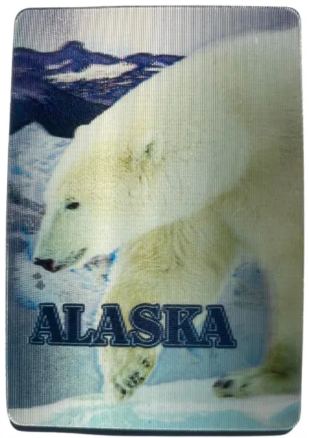 Alaska Polar Bear 3D Fridge Magnet