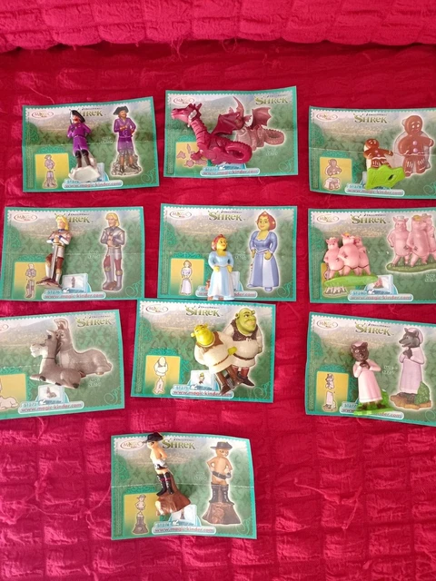 Shrek The Third (2007) Kinder Surprise Figures Set - Mini Figurines Collectibles