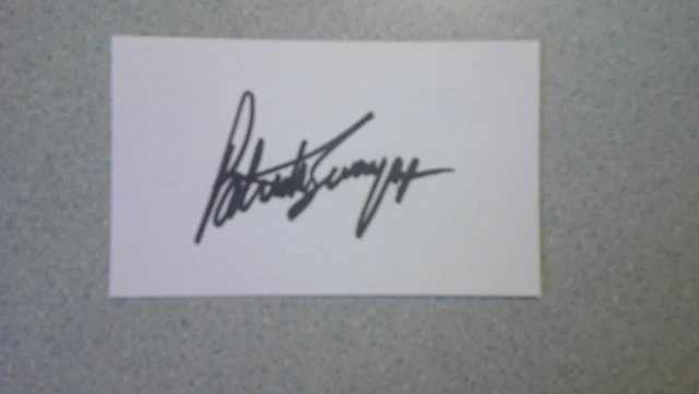 PATRICK SWAYZE SIGNED 3x5 INDEX CARD AUTOGRAPH - DIRTY DANCING
