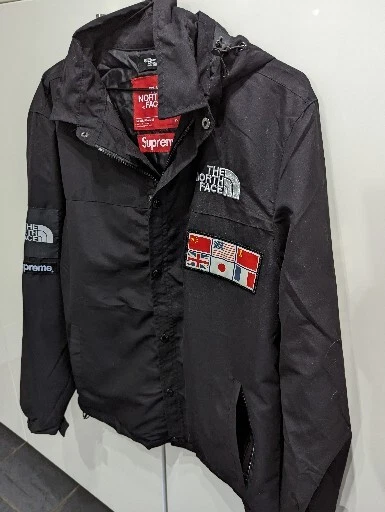 Supreme x north deals face map jacket