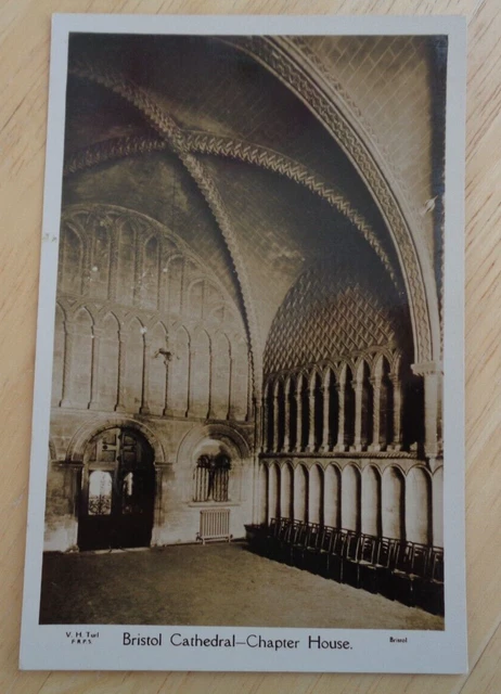 Bristol Cathedral Chapter House V.h.turl Frps Unposted Postcard North Somerset