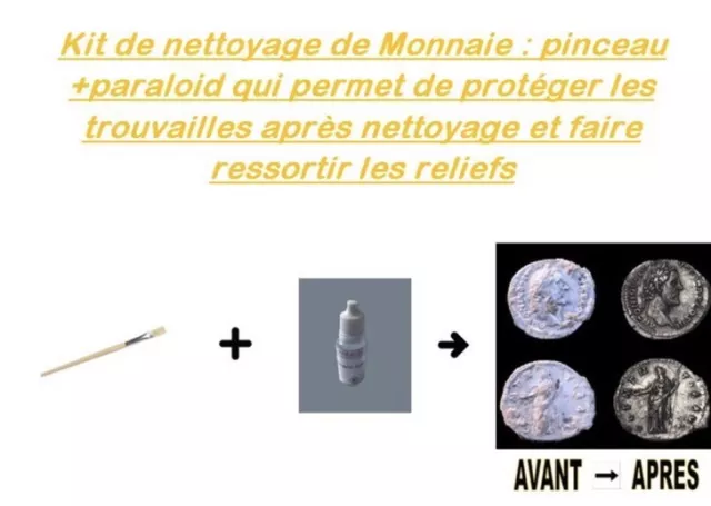 Kit De Nettoyage Monnaie : Pinceau+Paraloid B72