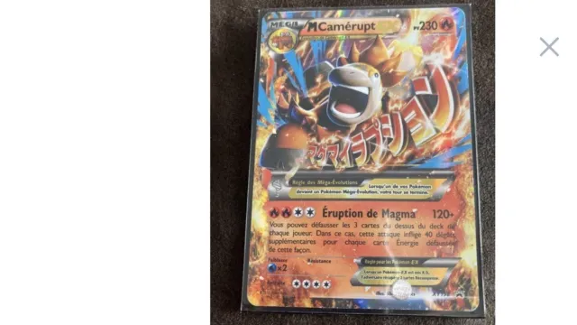Carte Pokemon M CAMERUPT XY198 Ultra Rare Mega EX PROMO XY FR NEUF