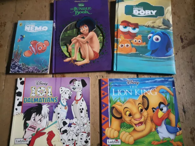 Disney Princess Storybook Bundle x5 Lion King Dalmatians Nemo Dory Jungle Book