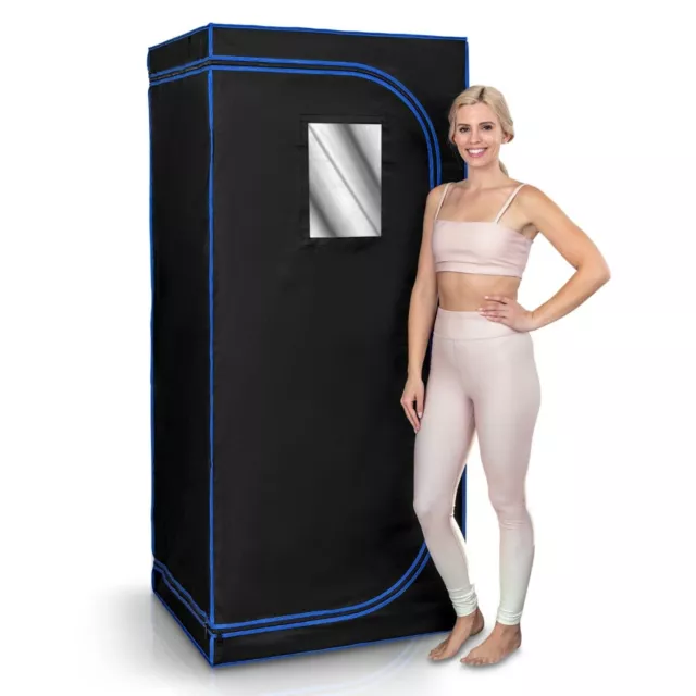 SereneLife SLISAU30BK Portable Home Sauna infrared Spa Therapy Detox Black