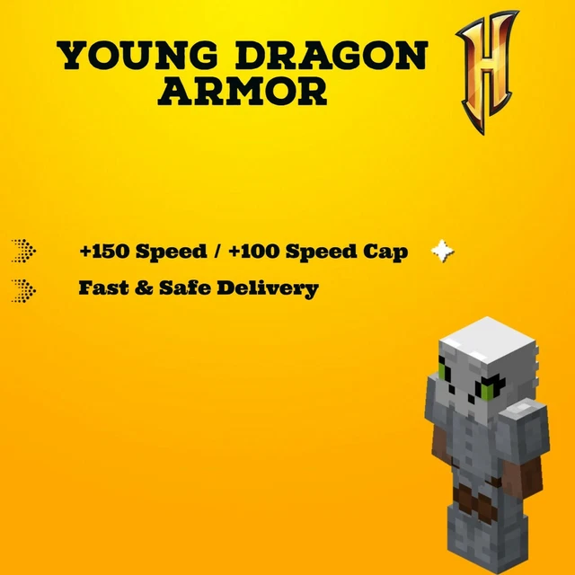 HYPIXEL SKYBLOCK YOUNG Dragon Armor Set / Fast & Safe Delivery EUR 2,99 PicClick FR