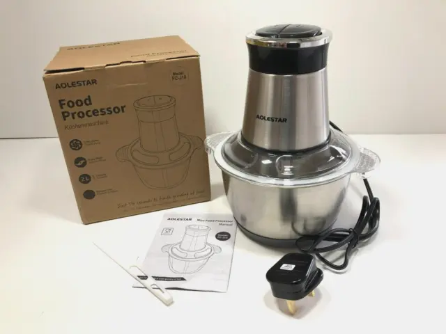 Mini Food Processor Blender Chopper Aolestar FC-J18 350W 2 Speed 2L Capacity