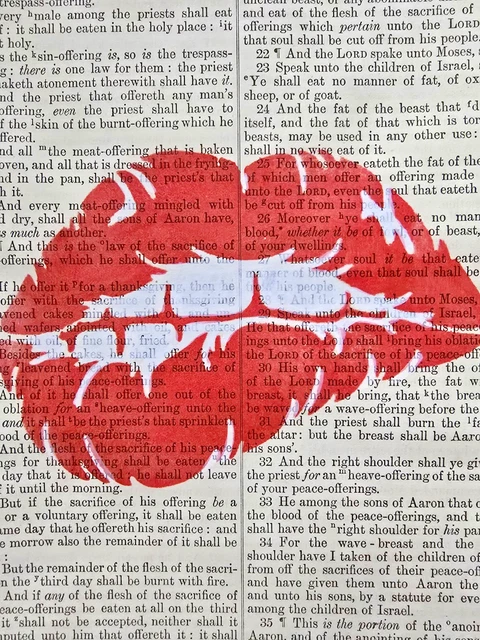 Blink Friction by Sarnia de la Maré — Hand-Painted Sigil Study in red Lips new