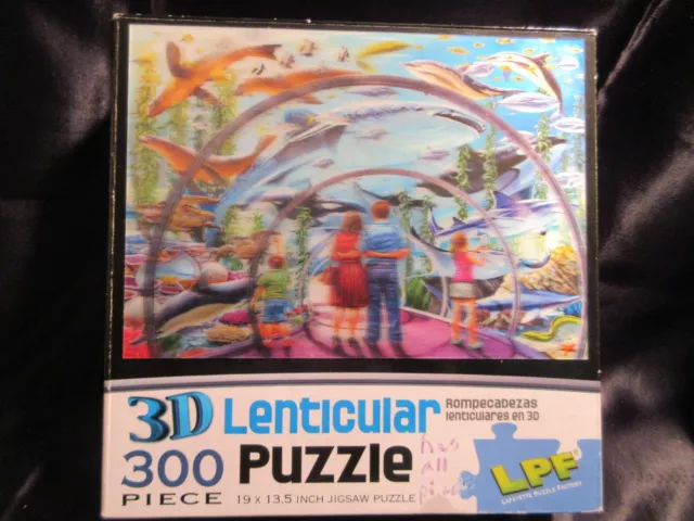 "Fish Aquarium" 3D Lenticular Puzzle 300pc Buffalo