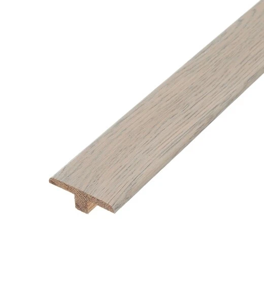 LIGHT GREY SOLID Oak T Section Wood Floor Threshold Door Bar Transition