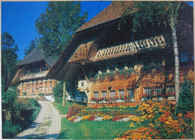 FX Schmid Puzzle 3000 Teile Emmentaler Bauernhäuser Komplett wie Neu RARITÄT!