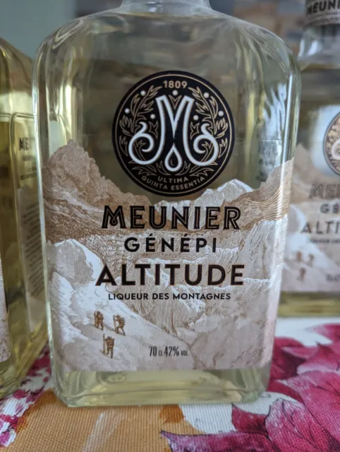 2 bouteilles de Génépi Meunier Altitude neuves