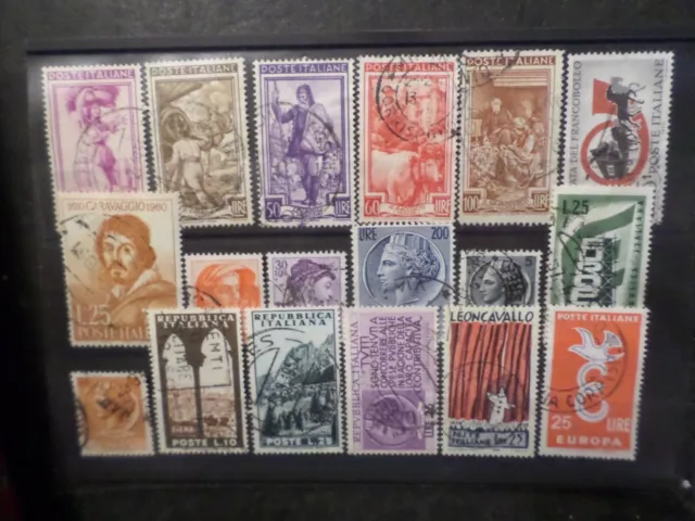 ITALIE ITALIA, LOT timbres oblitérés années '50, VF STAMPS, (B)