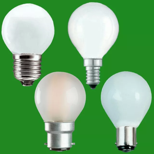 10x Opal Golf Round Dimmable Standard Light Bulbs 25W 40W 60W BC ES SBC SES Lamp