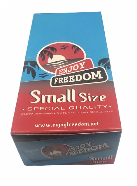 Box Collection da 50 Libretti Cartine Enjoy Freedom Corte Singole Europa Blu