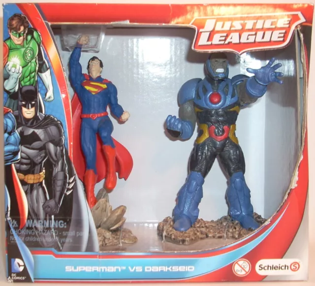 Justice League SUPERMAN vs DARKSEID Figurines New DC Comics Schleich