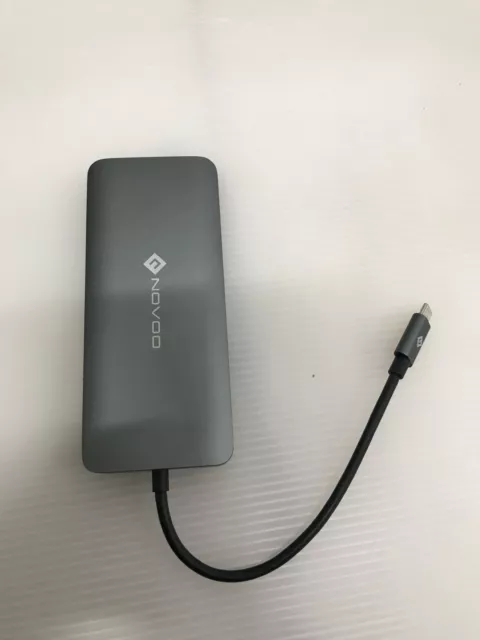 NOVOO USB C Hub mit 2 HDMI-4K, Dockingstation mit 11 Ports Typ C fuer Laptop