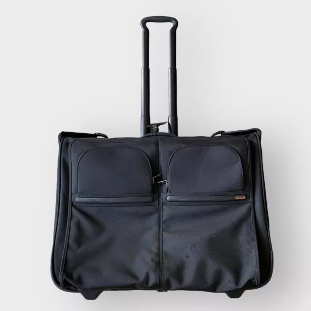 TUMI Alpha Wheeled Garment Bag #22031D4 Extended Trip Rolling Wardrobe Black