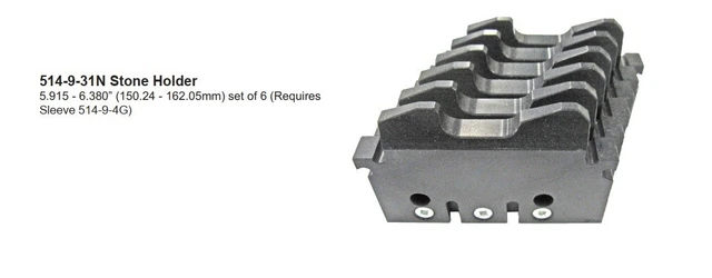 514-9-31N Stone holder (require 514-9-4G) fits Rottler H85A H86A H87A set 6 pcs
