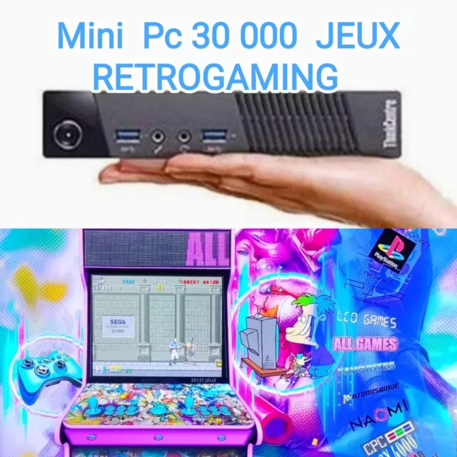 Mini Pc Console Retrogaming Recalbox Batocera Gamecube  Dreamcast  Psp Saturn...