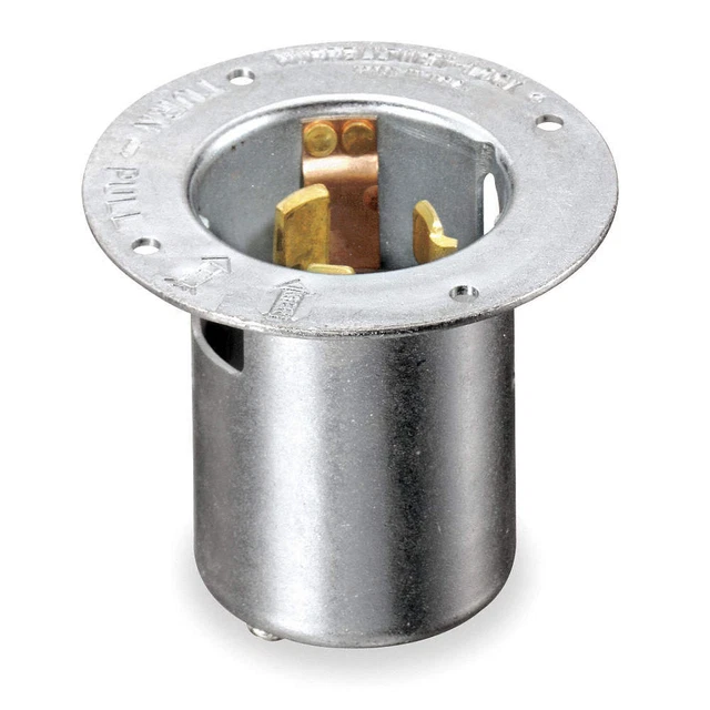 HUBBELL CS6375 Flanged Locking Inlet,Industrial,50