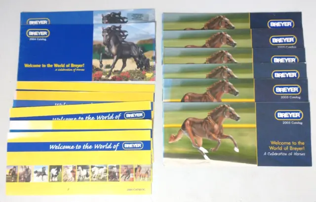 (13) Breyer " Welcome To The World Of Breyer" Mini Catalogs 2003 2004 2005