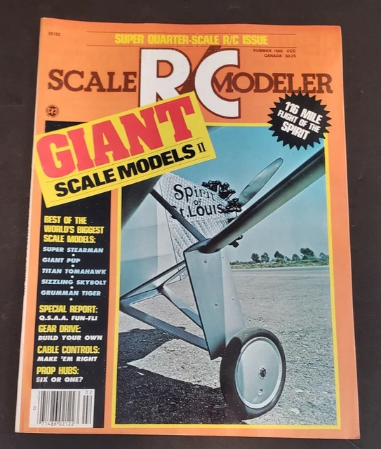 Rc Model Magazine VINTAGE SCALE R/C Modeler Magazine Summer 1980 Radio Control Models £11 ...