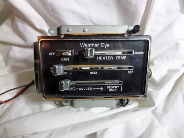 Rare classic 72 AMC AMX (Javelin) Weather Eye HVAC control setup A/C heat 71-74