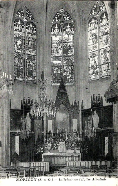 CPA - 91 - MORIGNY - Intérieur de l'Eglise Abbatiale