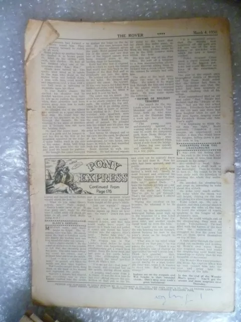 THE ROVER Comic, No.1288, 4th March 1950 2