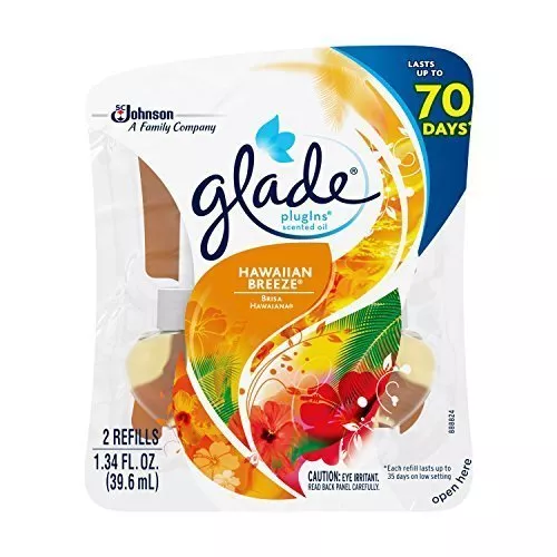 Glade Plugin Scented Oil Refill Hawaiian Breeze 1.34 oz. (Pack Of 3)