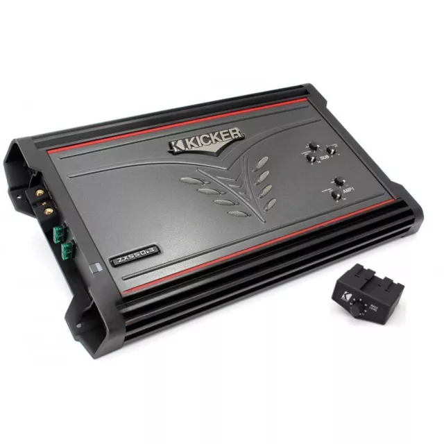 Kicker ZX550.3 3Ch 550 Watt ZX Series Amplifier Used Tested Free shipping