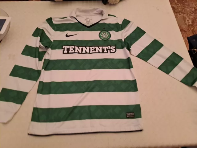 Maglia Celtic original football jersey soccer shirt 11/12 size M MANICHE LUNGHE