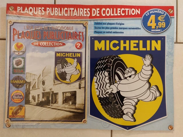 Plaque Métal Vintage Michelin - Réédition 20x30 Cm - Bibendum - Déco Garage