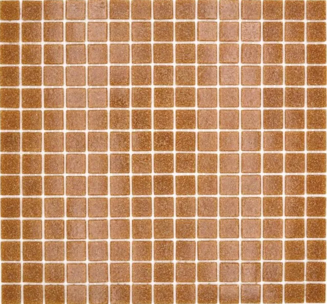 Mosaico de Vidrio Azulejos de Mosaico Marrón Claro Con Spots 200-a34 _ P